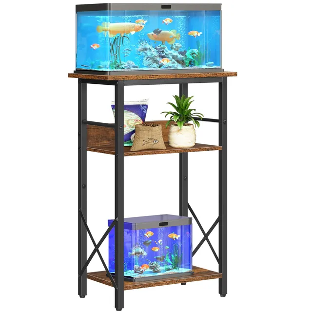 hoobro-fish-tank-stands-support-aquarium-10-gallons-marron image 1