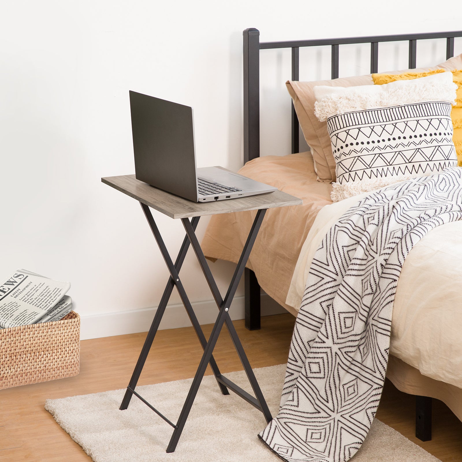 hoobro-tv-tray-tables-table-pliante-lot-de-2-gr-ge image 8