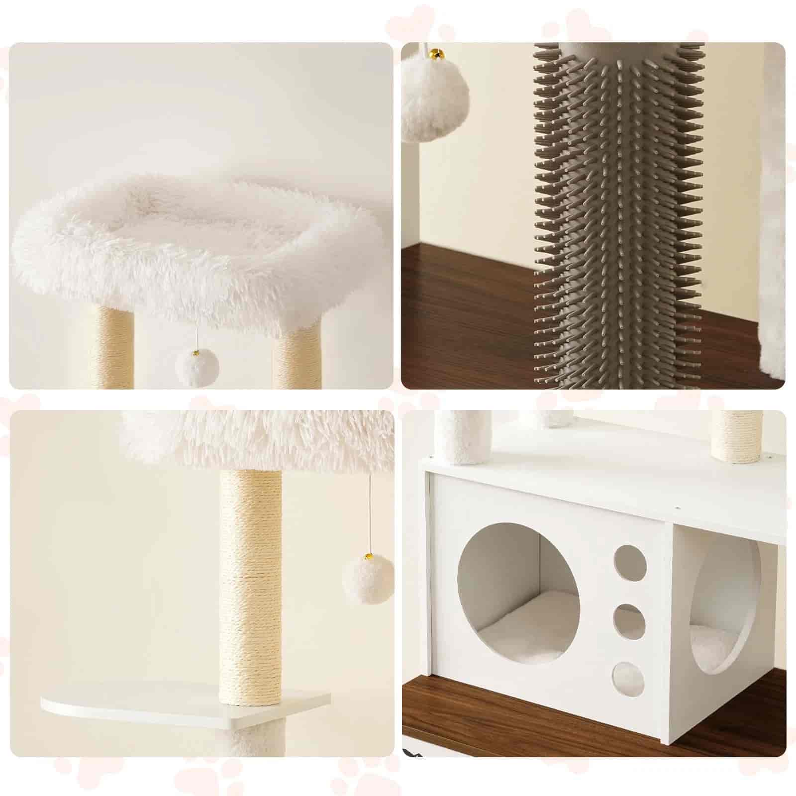 hoobro-pet-furniture-tour-liti-re-chat-blanche-167-cm-griffoir image 8