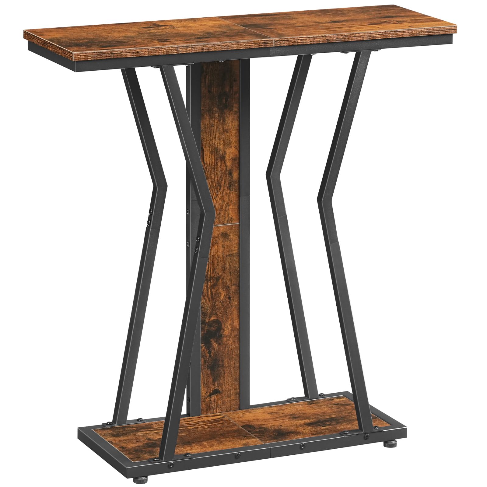 hoobro-console-table-console-marron-75-cm-2-tages-troite image 3