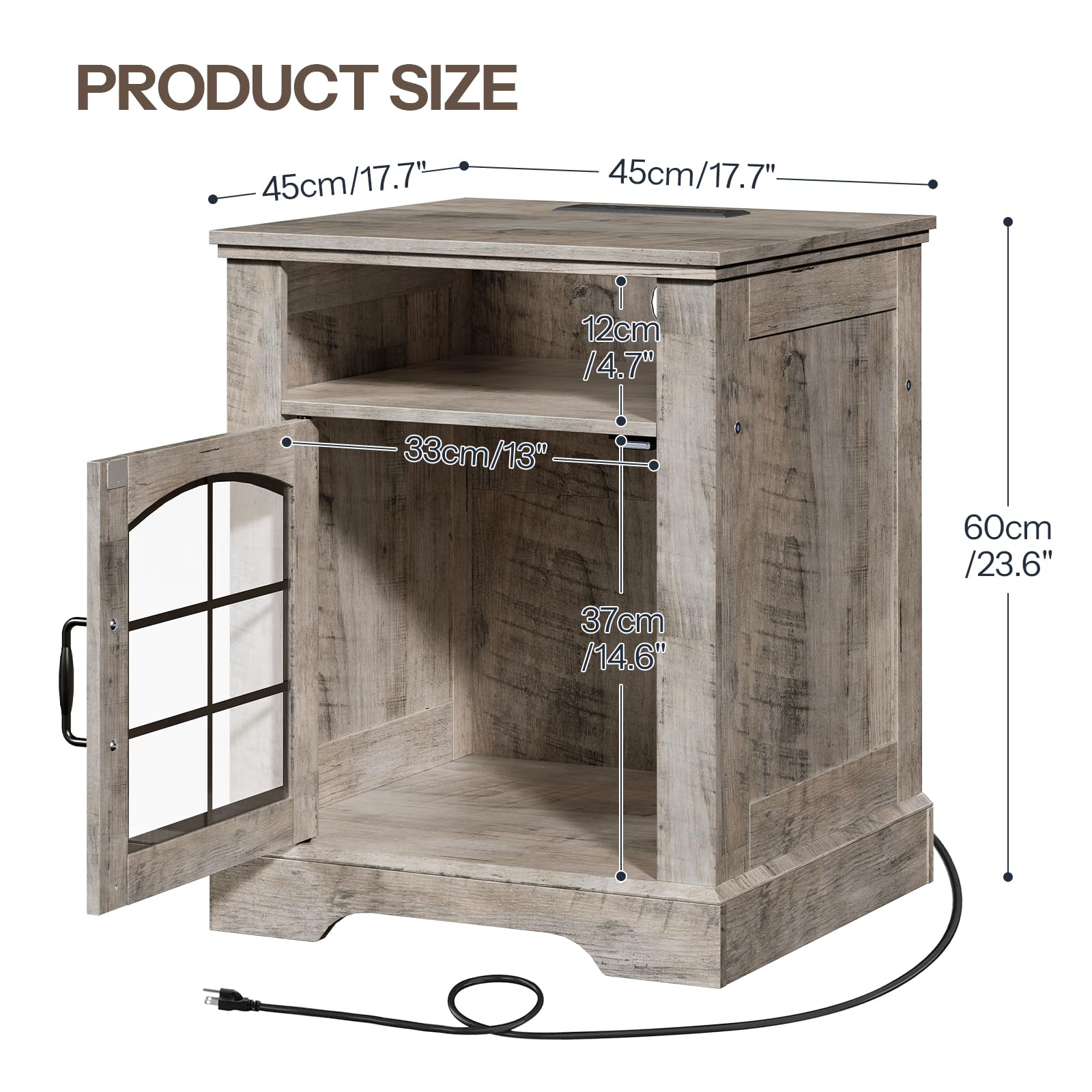 hoobro-side-tables-bout-de-canap-45-cm-greige-avec-prise image 3