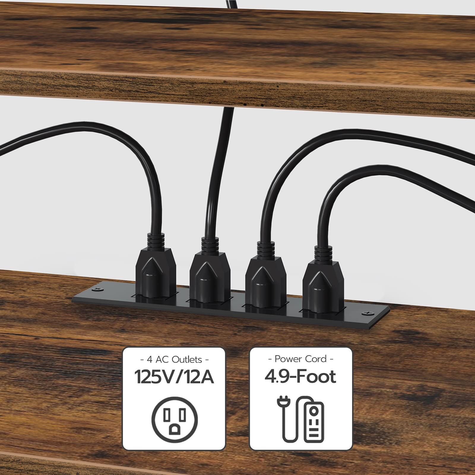hoobro-meuble-tv-65-pouces-marron-prises-3-niveaux image 8