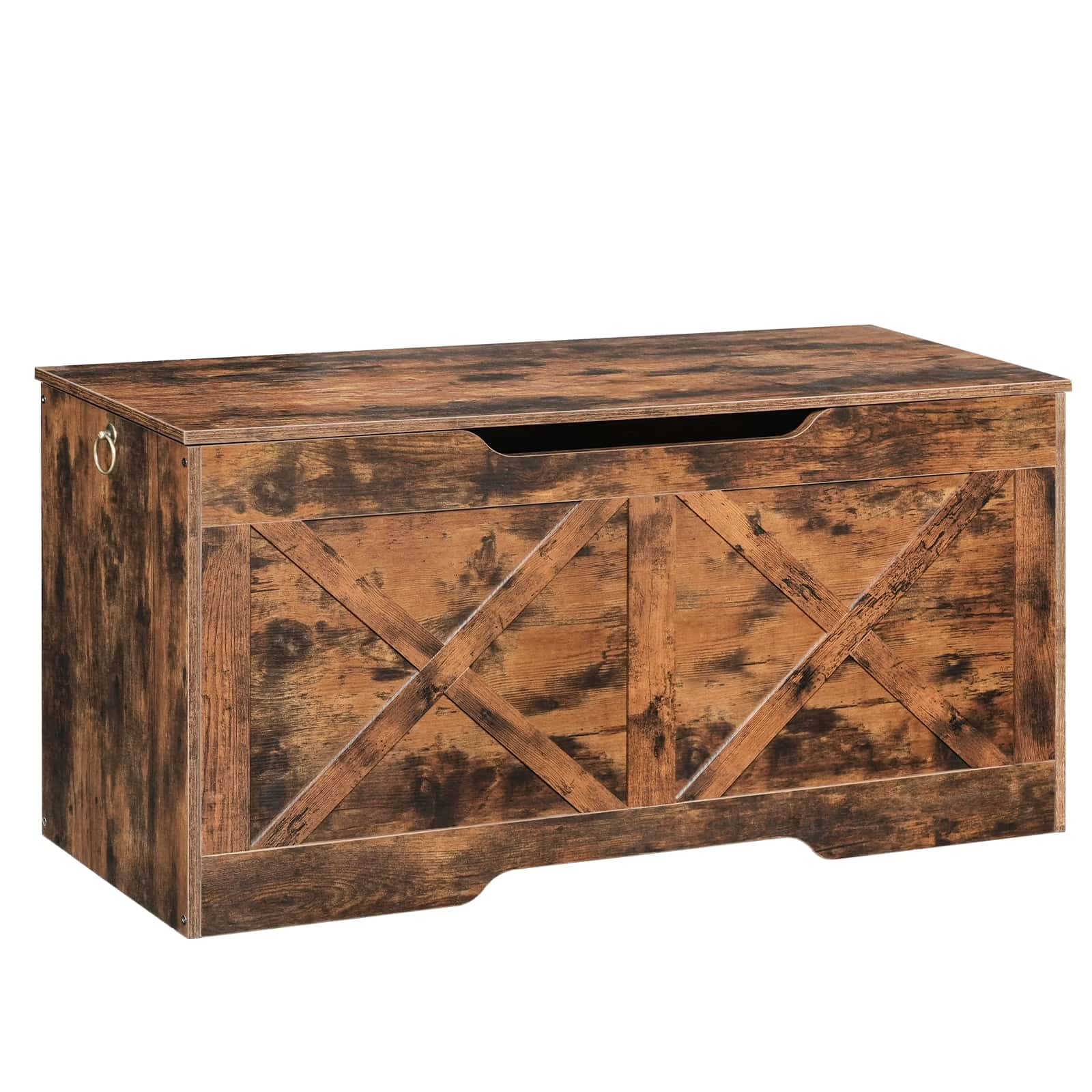 hoobro-banc-coffre-100-cm-marron-coffre-de-rangement image 3