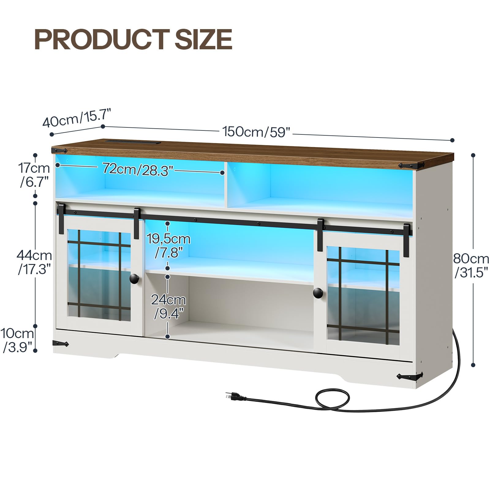 hoobro-tv-stands-meuble-tv-70-pouces-blanc-led image 3