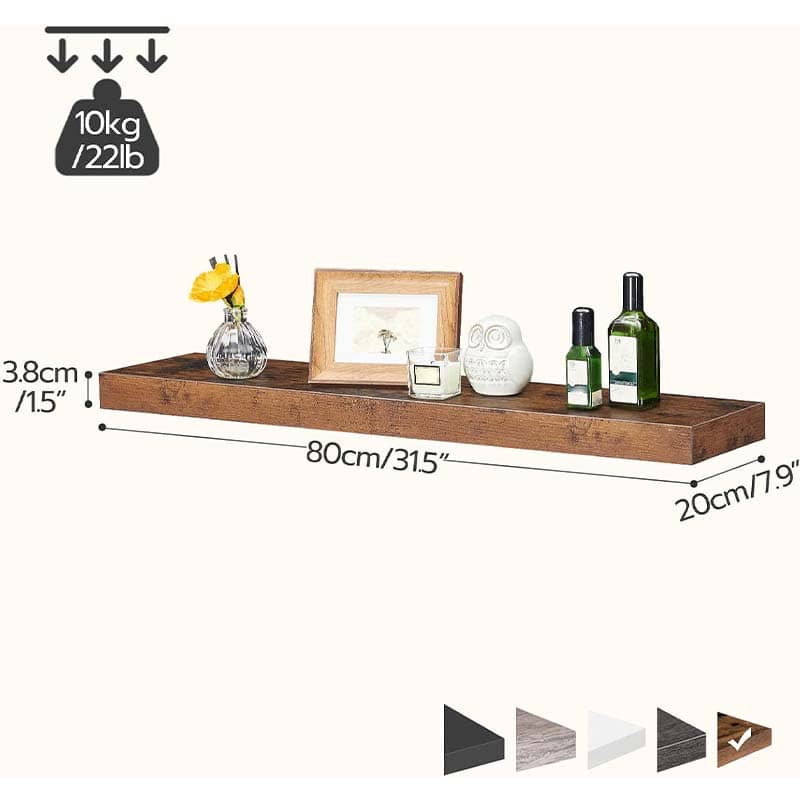 hoobro-storage-racks-lot-2-tag-res-murales-marron-80-cm image 4