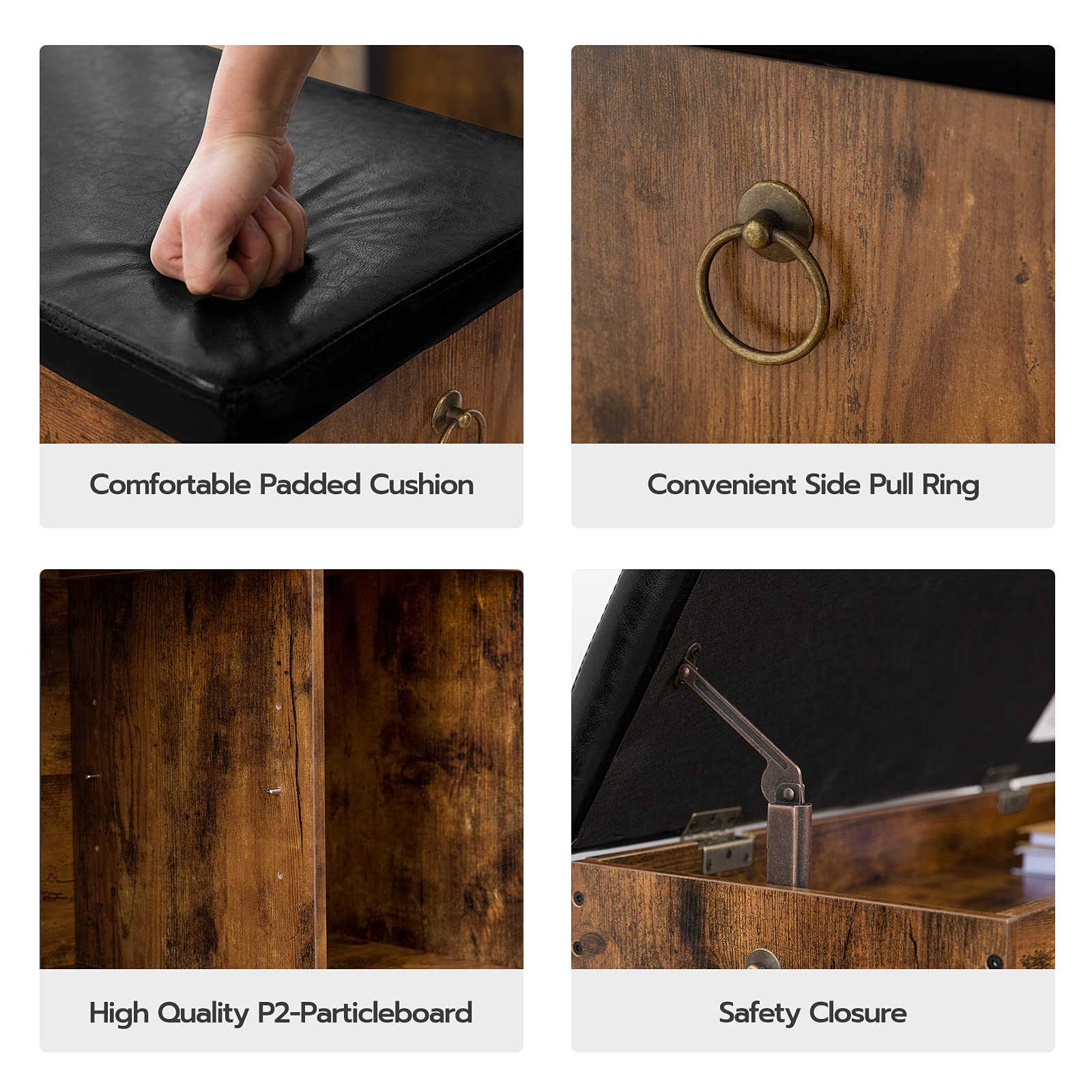 hoobro-shoe-racks-banc-chaussures-marron-rembourr image 8