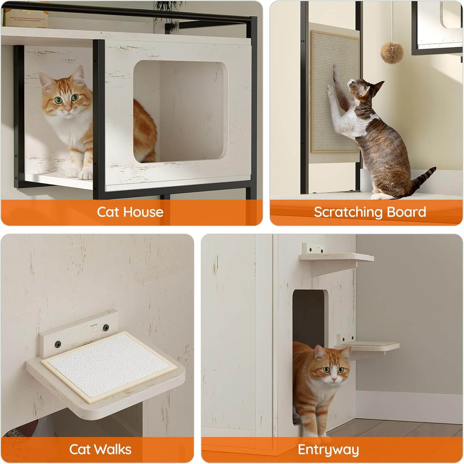 hoobro-pet-furniture-meuble-liti-re-chat-blanc-tour-61-pouces image 5