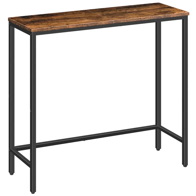 hoobro-console-table-console-entr-e-marron-troite image 1