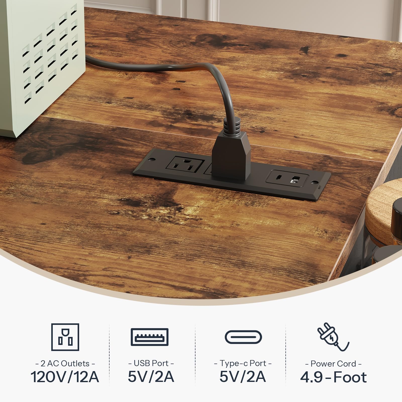 hoobro-kitchen-furniture-lot-cuisine-noir-roulettes-rabattable image 7