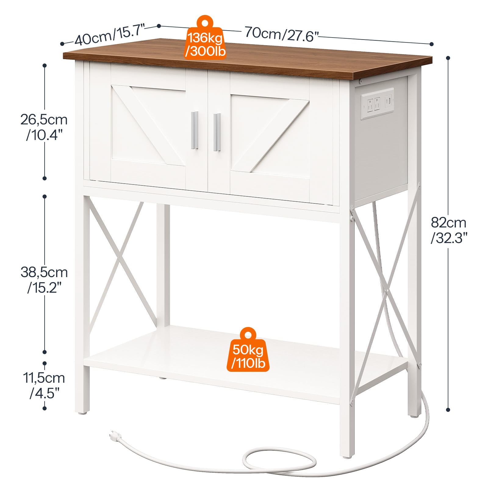 hoobro-fish-tank-stands-meuble-aquarium-blanc-led-75-l image 3