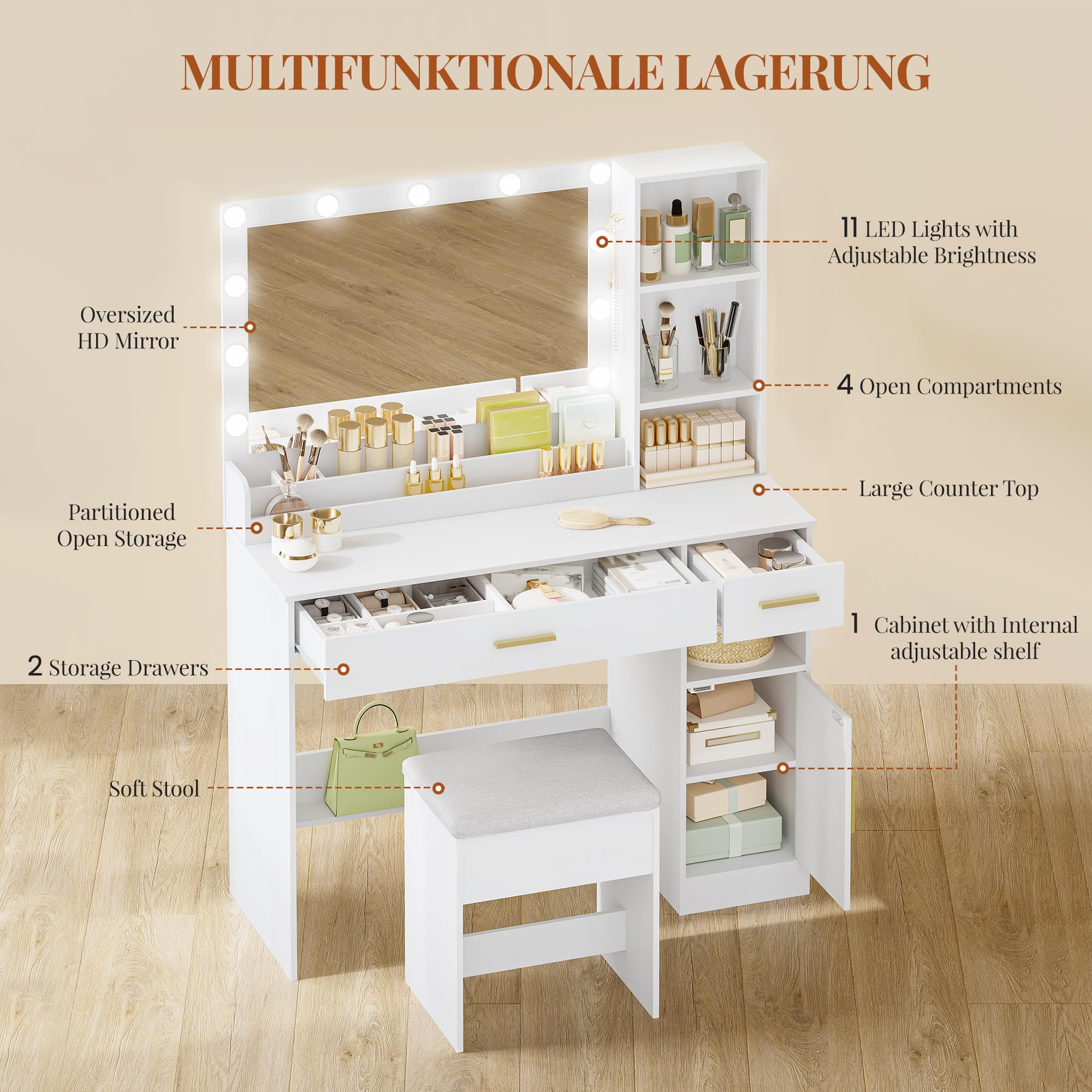 hexcelen-coiffeuse-led-blanche-108-cm-avec-tabouret image 4