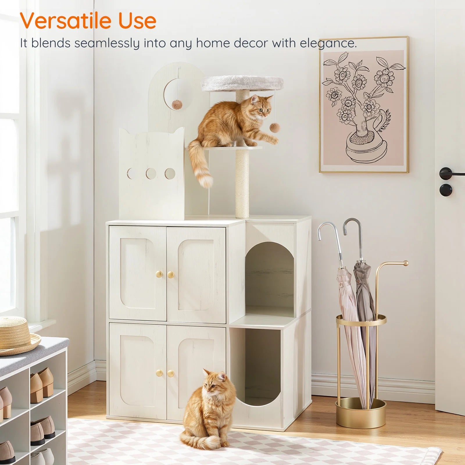 hoobro-pet-furniture-arbre-chat-blanc-cache-liti-re-double image 5