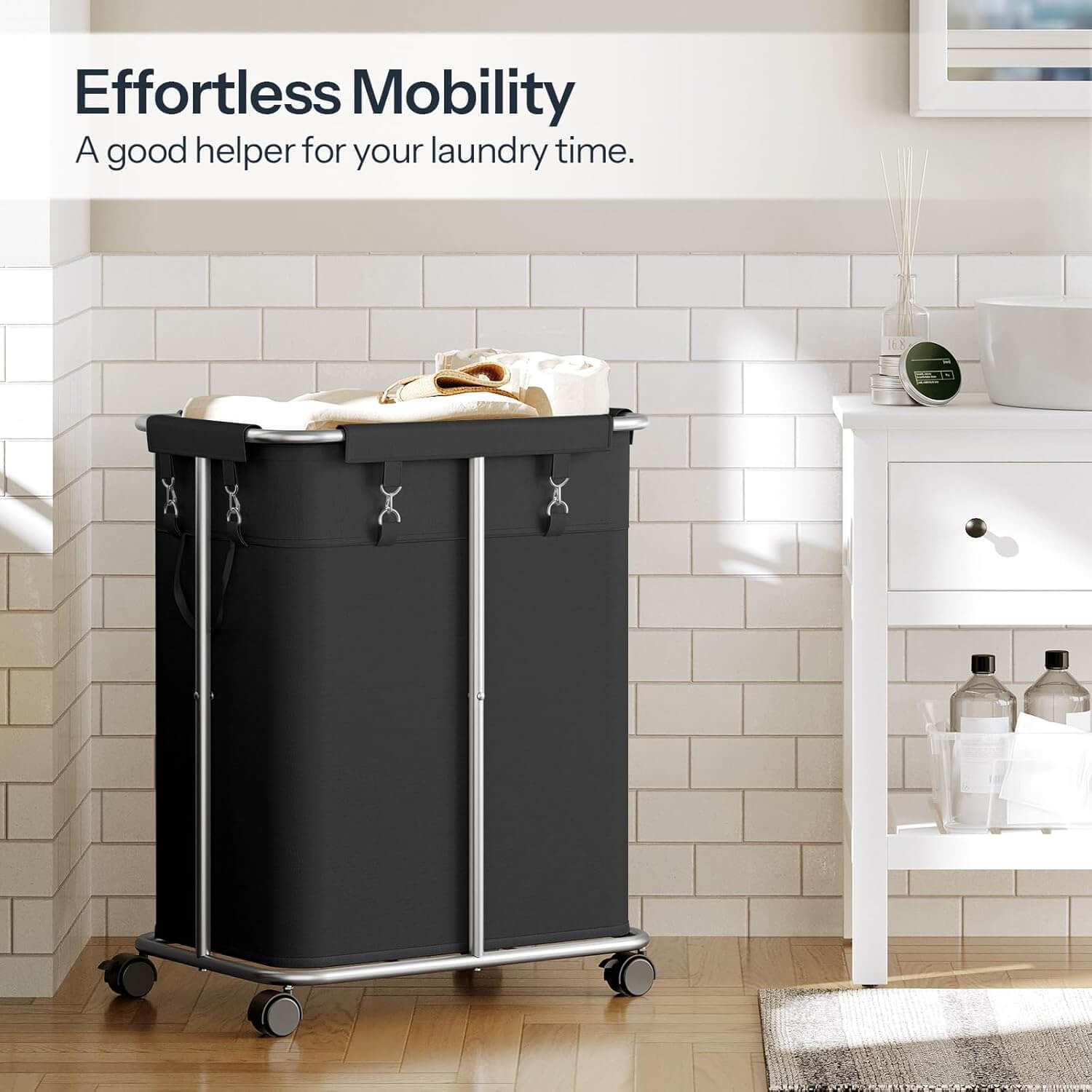 hoobro-panier-linge-170l-roulettes-noir-grande-capacit image 4