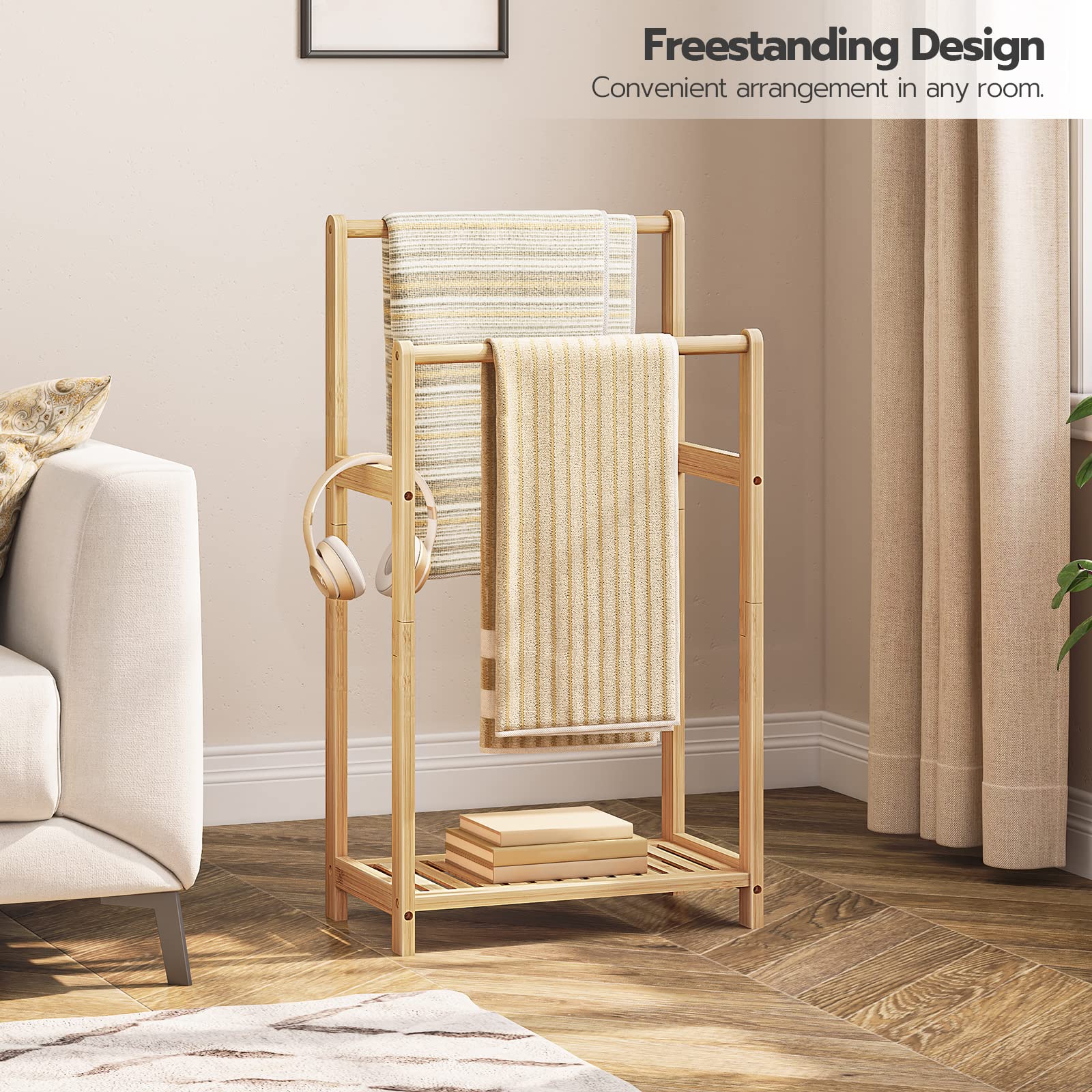 hoobro-bathroom-furniture-porte-serviettes-bambou-beige image 4