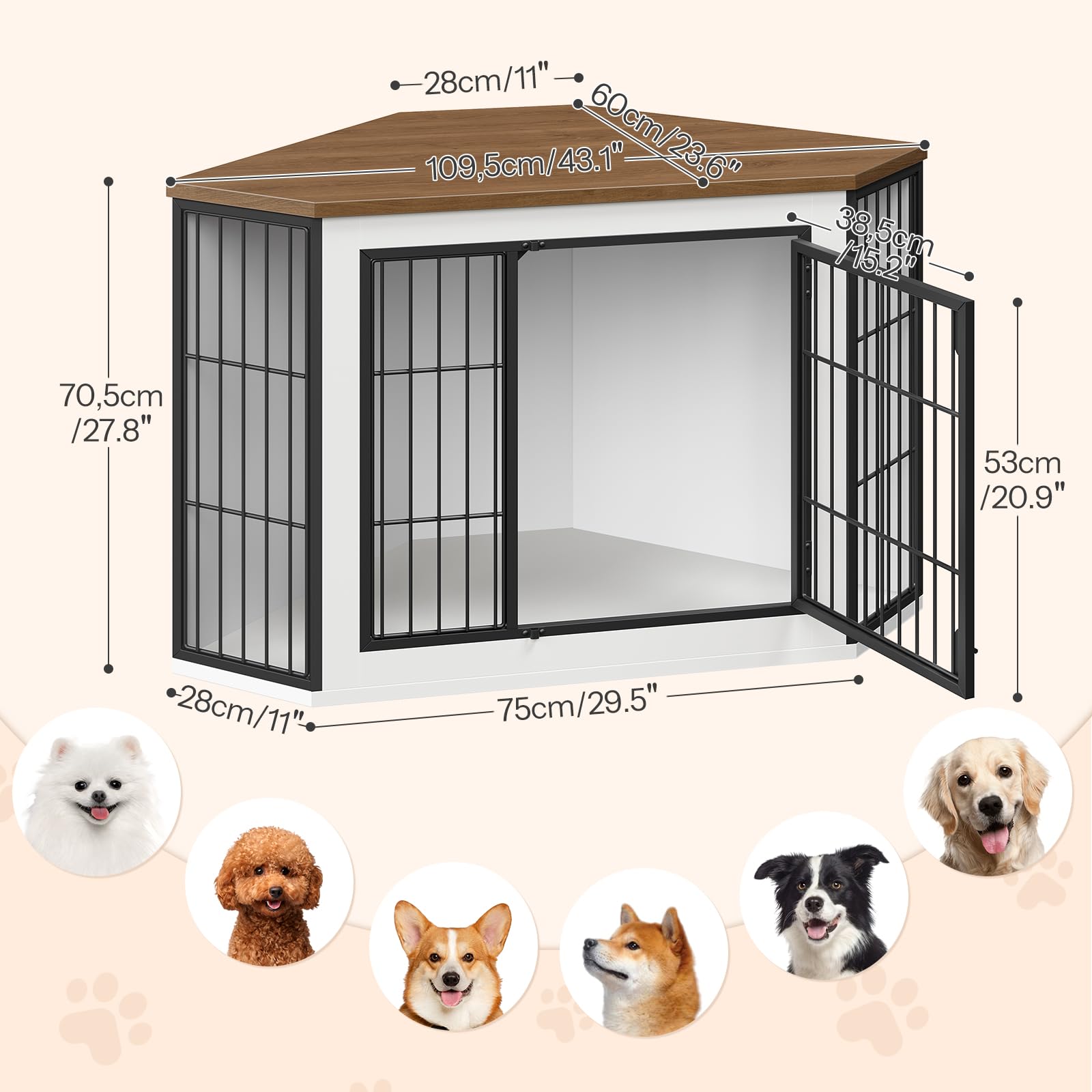 hoobro-pet-furniture-niche-chien-bois-blanc-meuble-angle image 3
