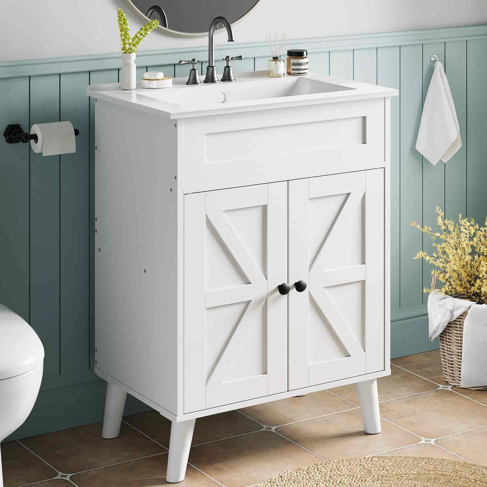 hoobro-bathroom-furniture-meuble-vasque-blanc-c-ramique-61-cm image 2