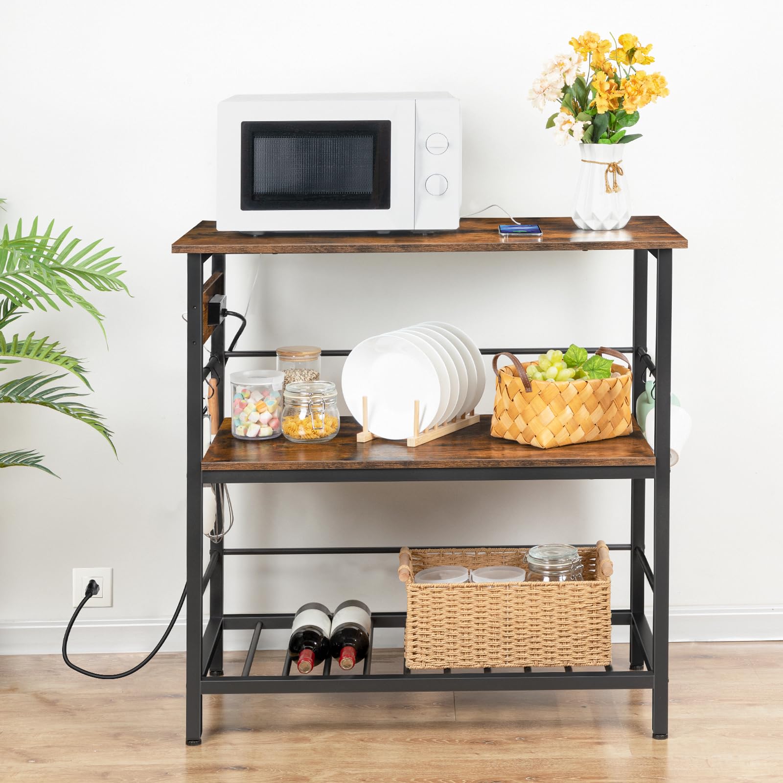 hoobro-lot-cuisine-90-cm-3-niveaux-marron-prise image 4