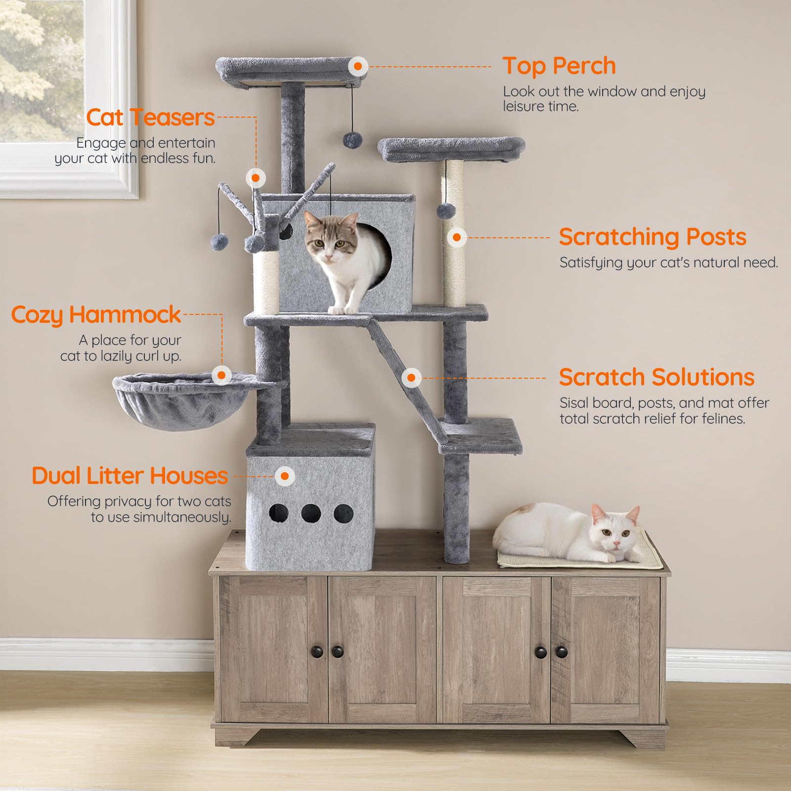 hoobro-pet-furniture-arbre-chat-liti-re-greige image 6