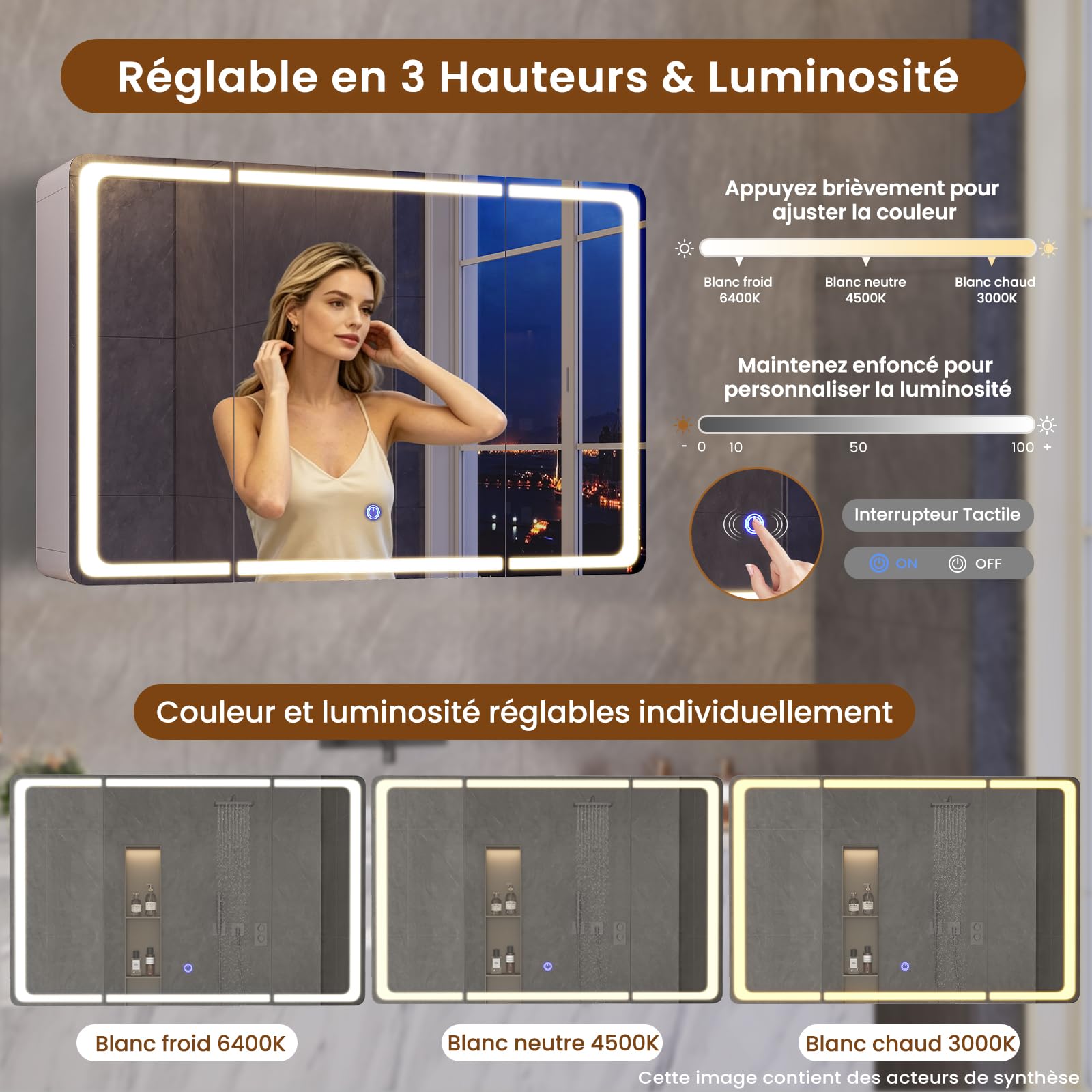 forabamb-armoires-murales-60cm-armoire-miroir-led-3-portes-prise image 4