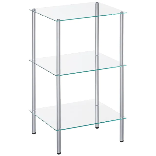 hoobro-bathroom-furniture-tag-re-salle-de-bain-verre-3-niveaux image 1