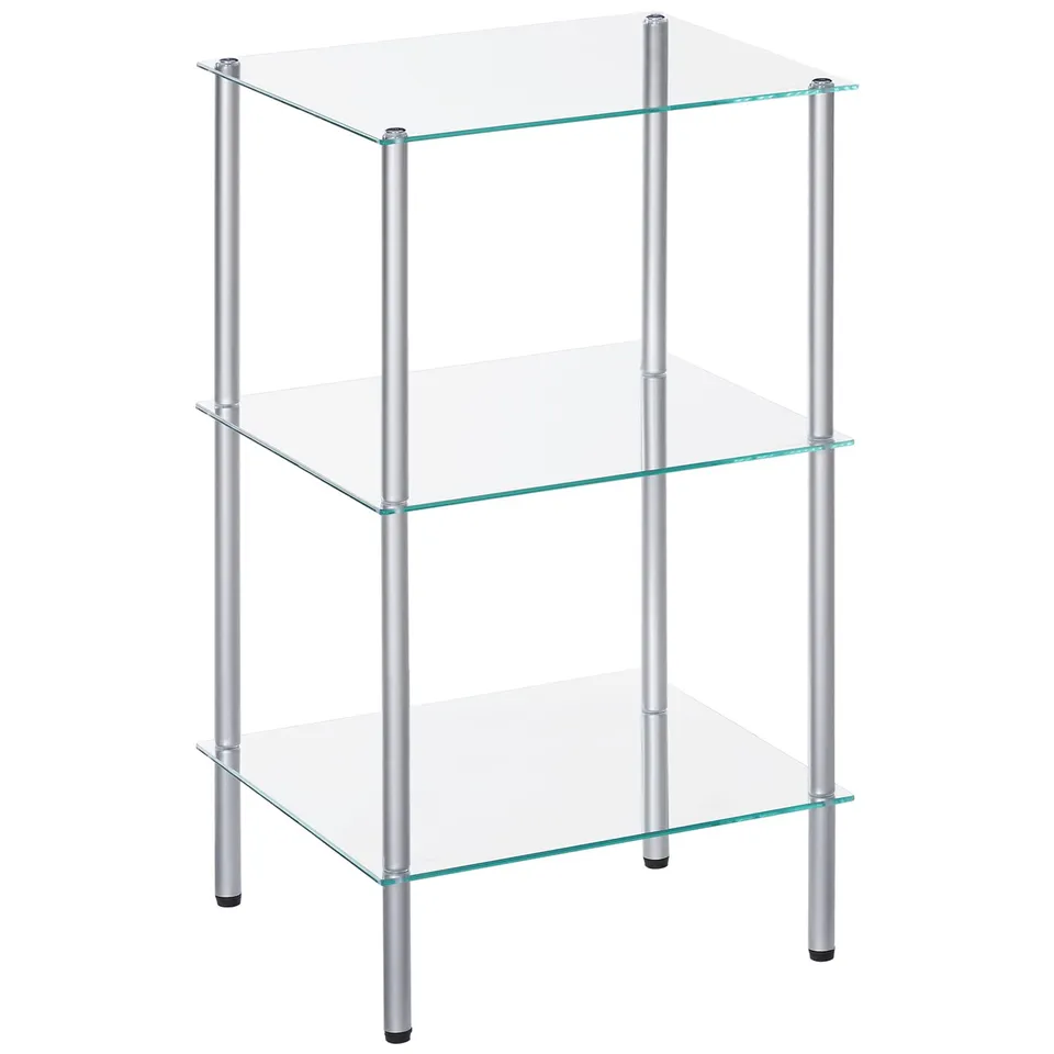 hoobro-bathroom-furniture-tag-re-salle-de-bain-verre-3-niveaux image 1