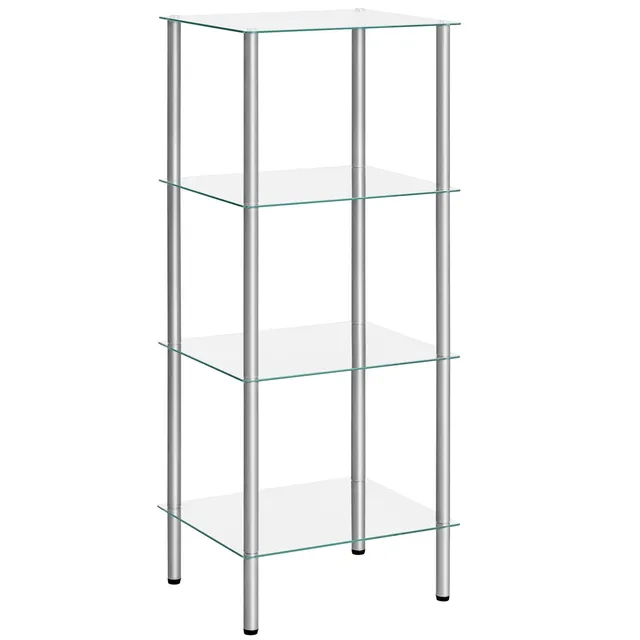 hoobro-bathroom-furniture-tag-re-verre-4-niveaux-argent image 1