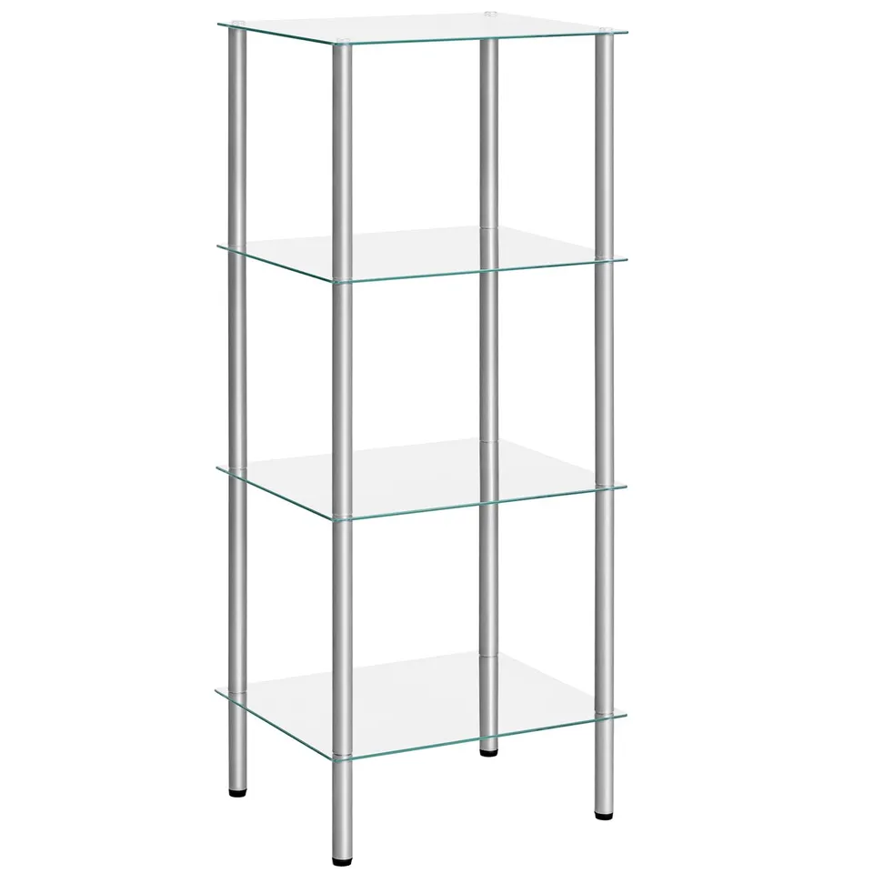 hoobro-bathroom-furniture-tag-re-verre-4-niveaux-argent image 1