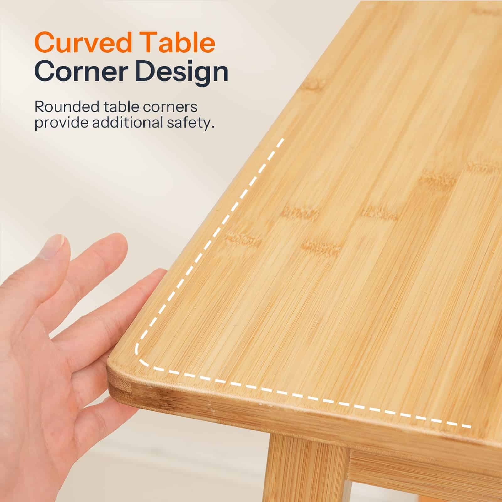 hoobro-table-carr-e-bambou-naturel-2-places-gain-de-place image 7