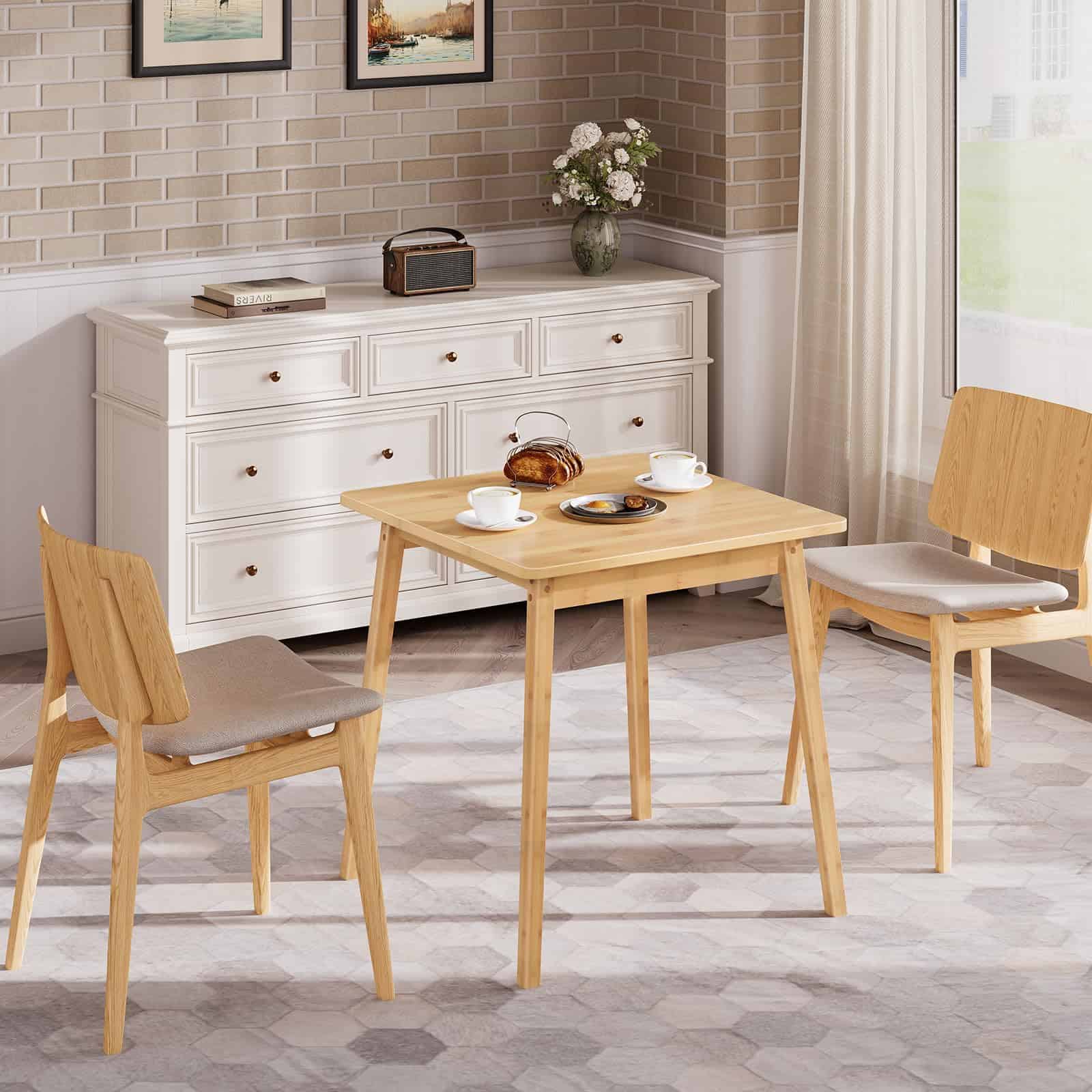 hoobro-table-carr-e-bambou-naturel-2-places-gain-de-place image 5