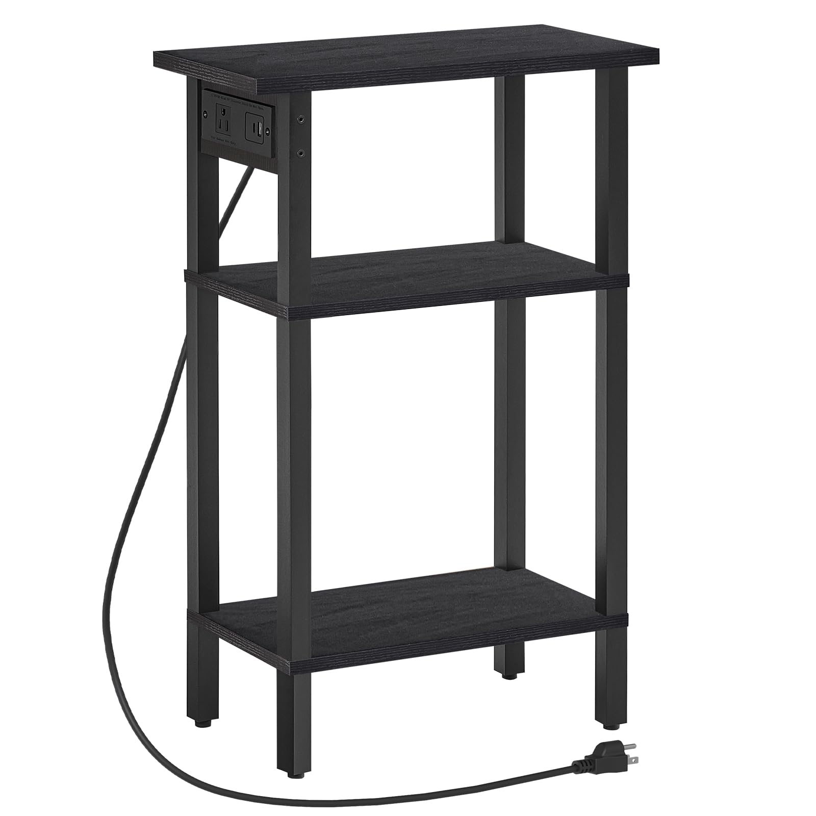 hoobro-bb340ubz01-table-d-appoint-prise-usb-noire image 1