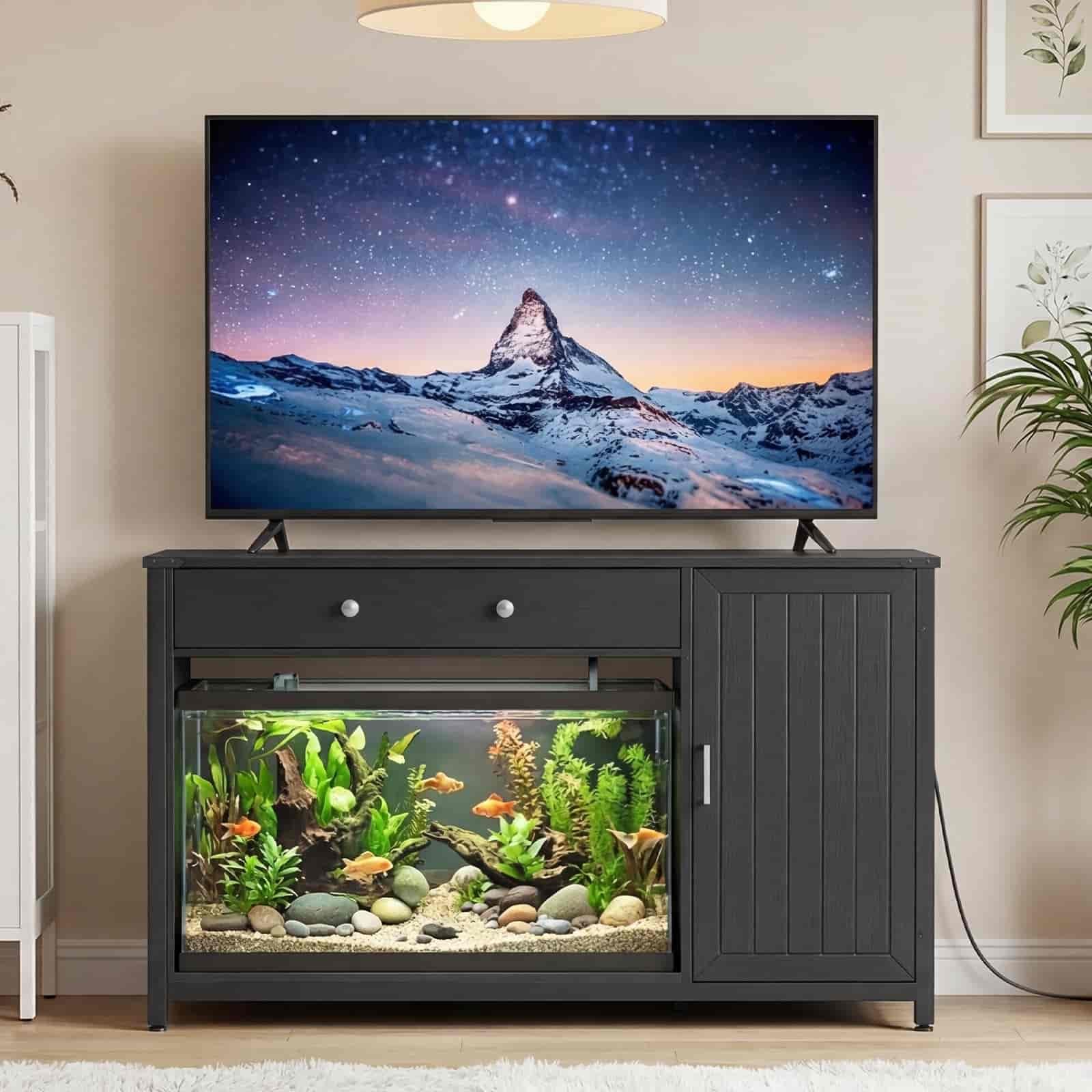 hoobro-meuble-aquarium-300l-noir-650lb-prise-usb-charge image 2
