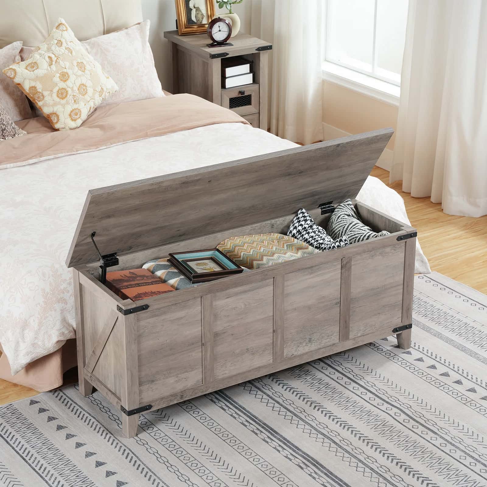 hoobro-coffre-de-rangement-greige-couvercle-pour-chambre image 7