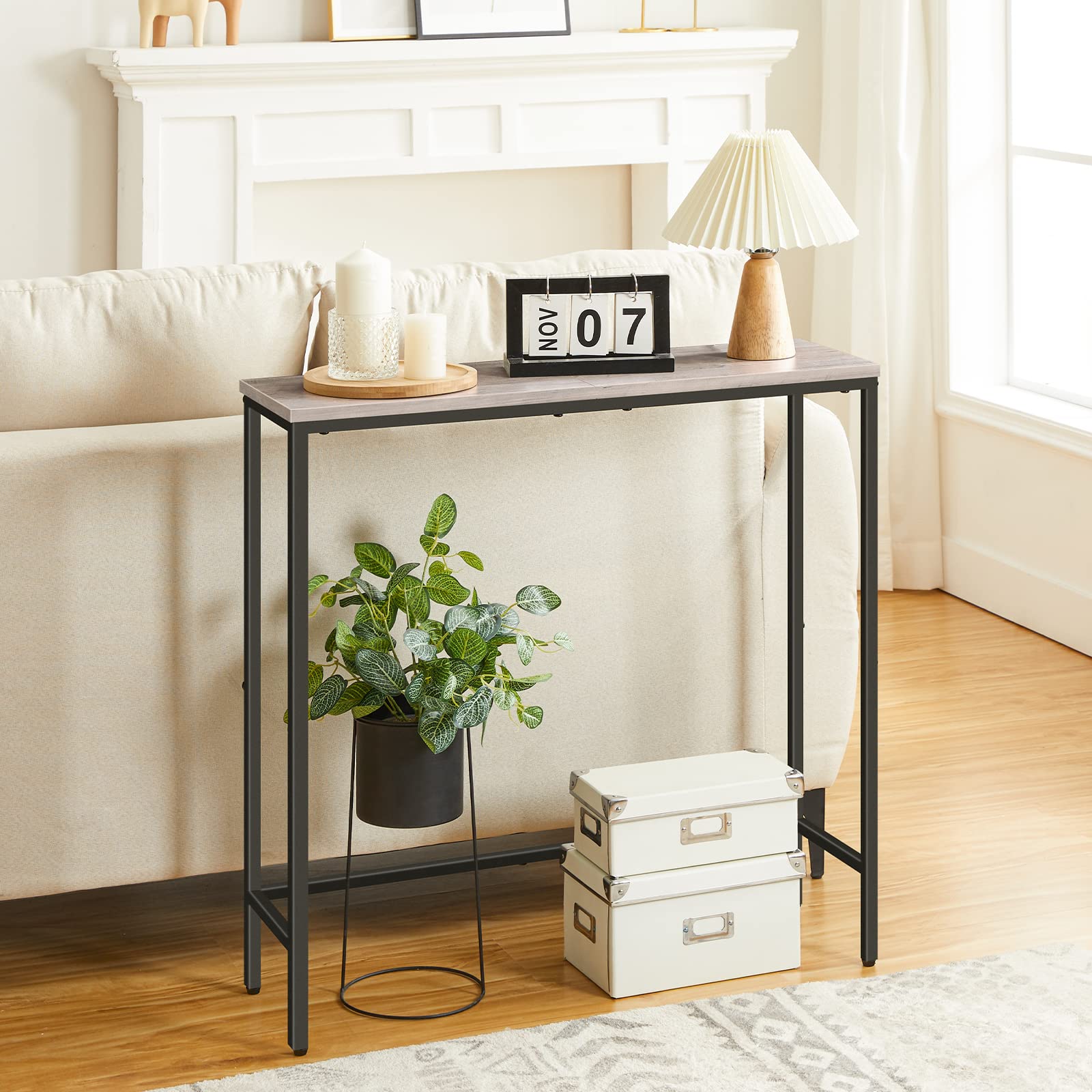 hoobro-console-entr-e-troite-75cm-greige-table-couloir image 5
