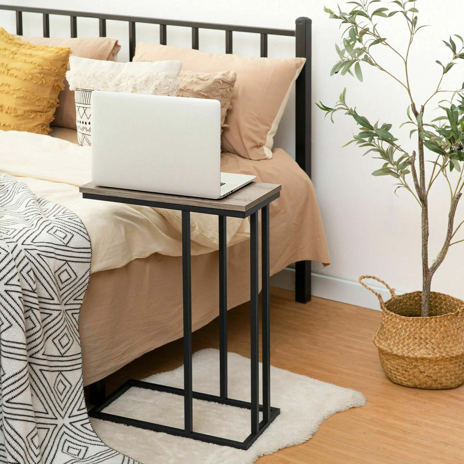 hoobro-side-tables-tables-appoint-en-c-greige-lot-de-2 image 7