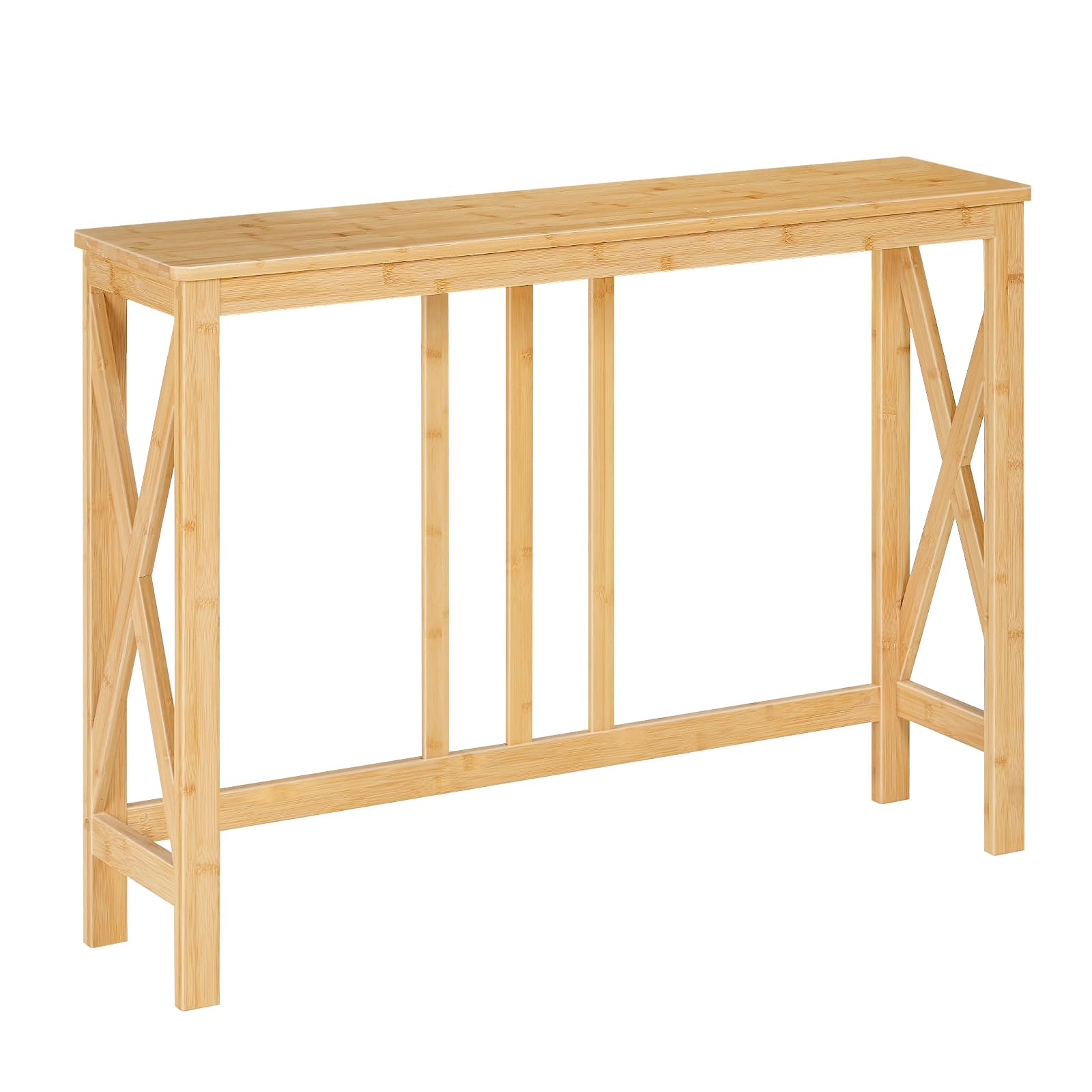 hoobro-console-table-console-bambou-troit-naturel image 3