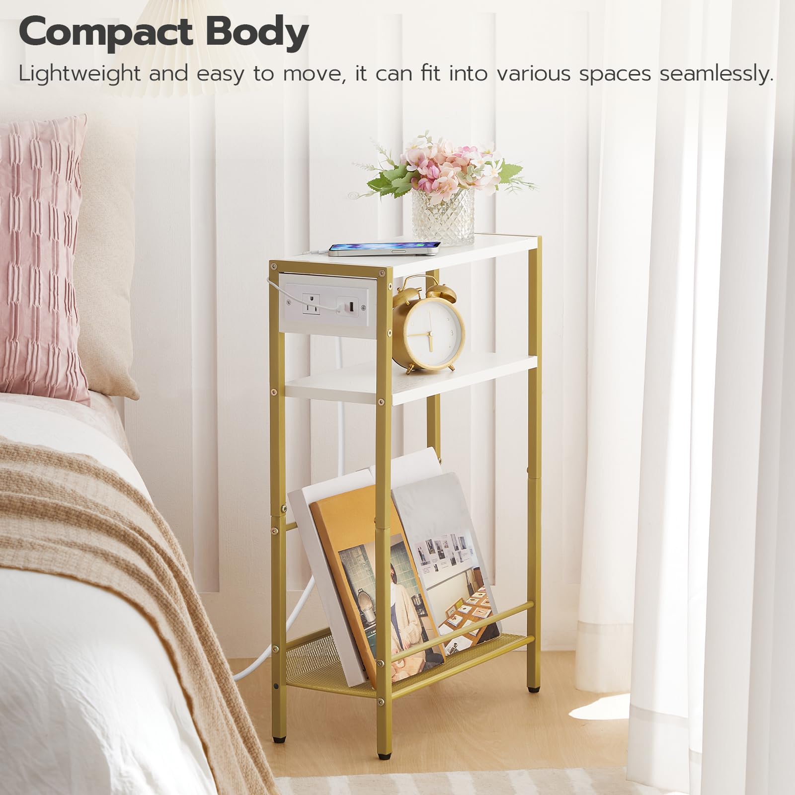 hoobro-dw102ubz01-table-d-appoint-blanche-dor-e-avec-prise image 3