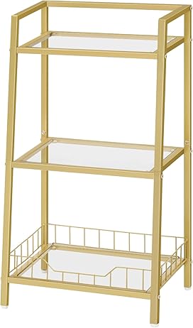 hoobro-tag-re-salle-de-bain-verre-tremp-3-niveaux-dor image 1