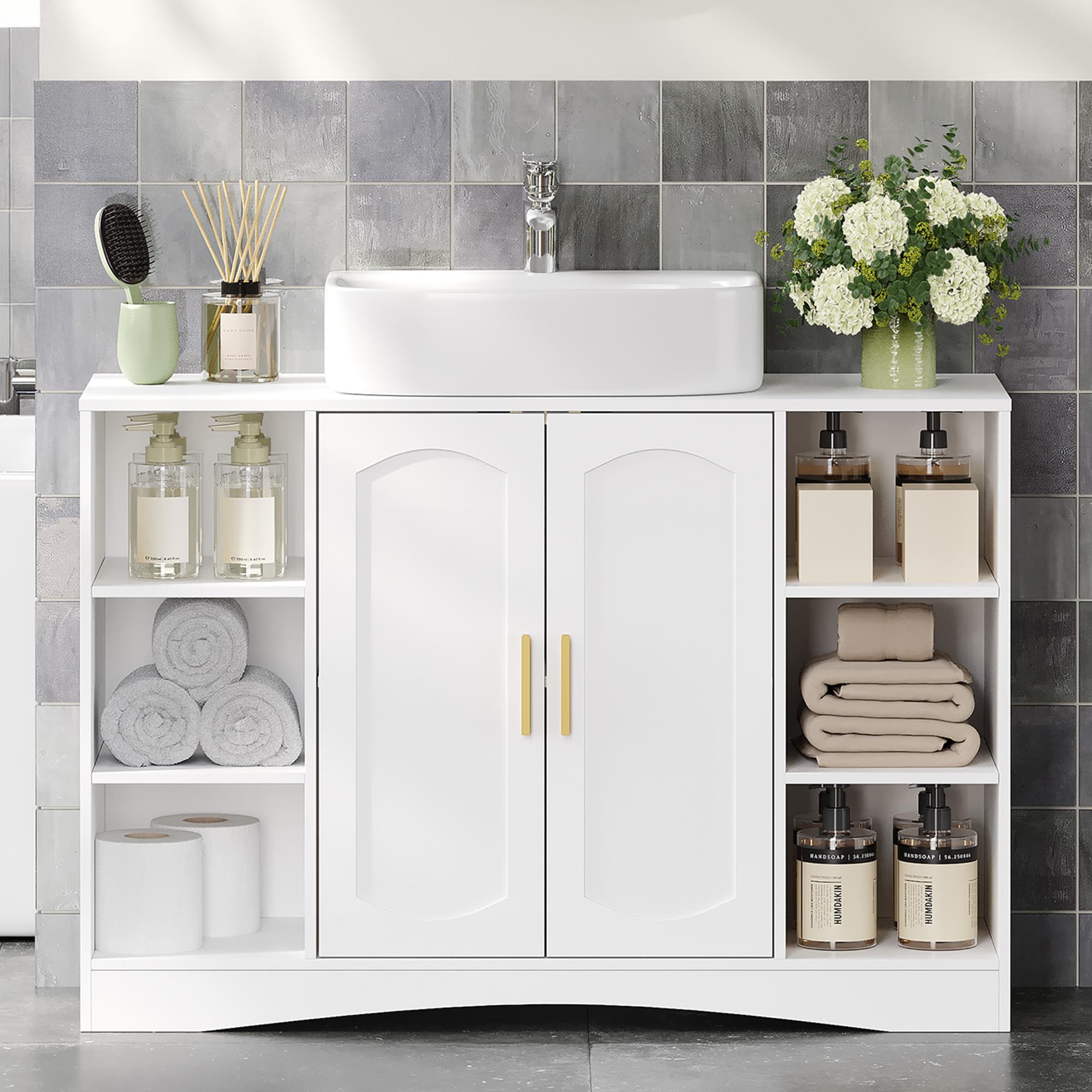 hexcelen-meuble-sous-lavabo-90-cm-double-porte-30x90x61-2-cm image 1