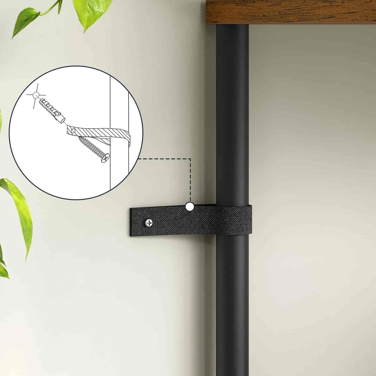 hoobro-storage-racks-porte-plantes-angle-marron-led image 8