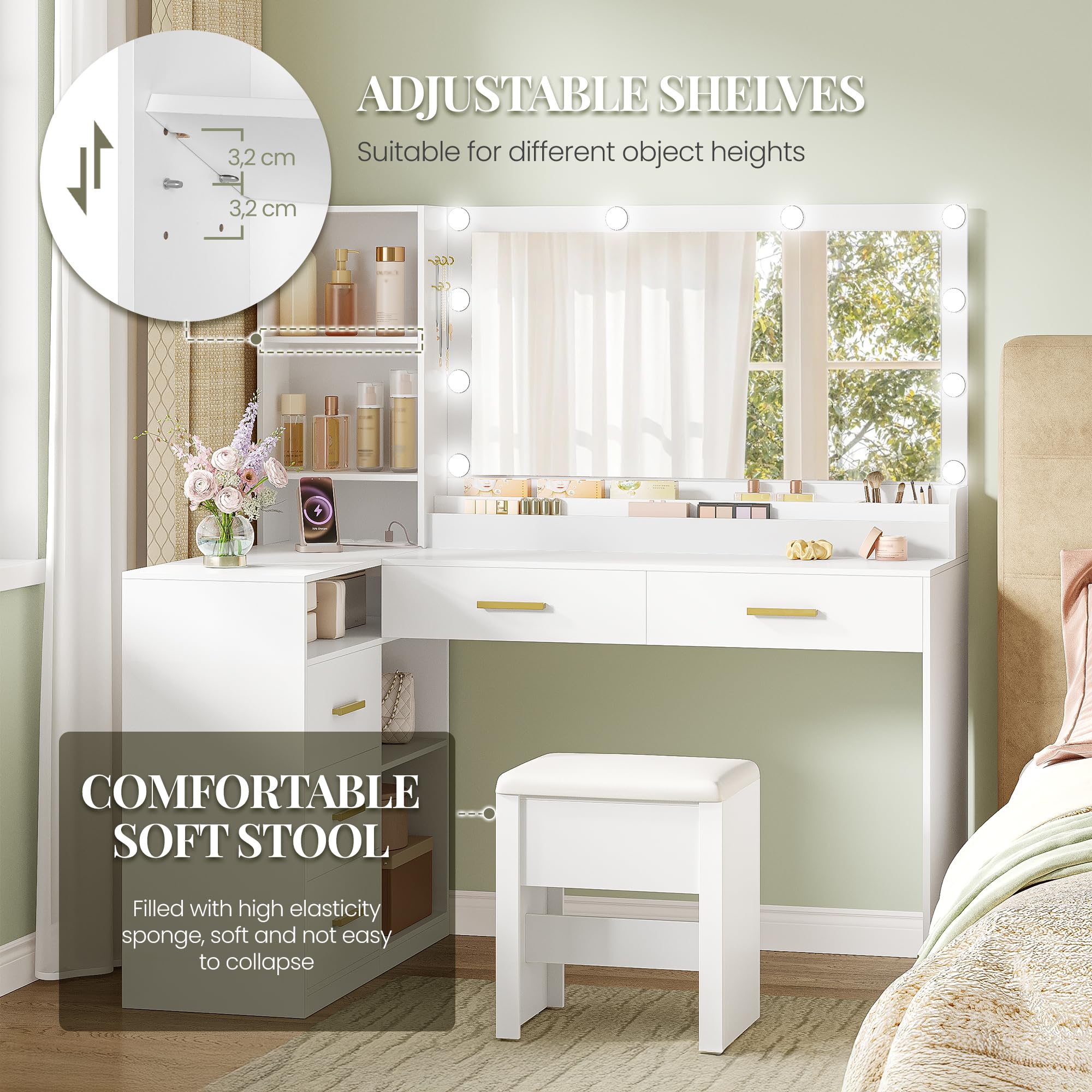 hexcelen-coiffeuses-coiffeuse-led-120-cm-blanc-tabouret image 6