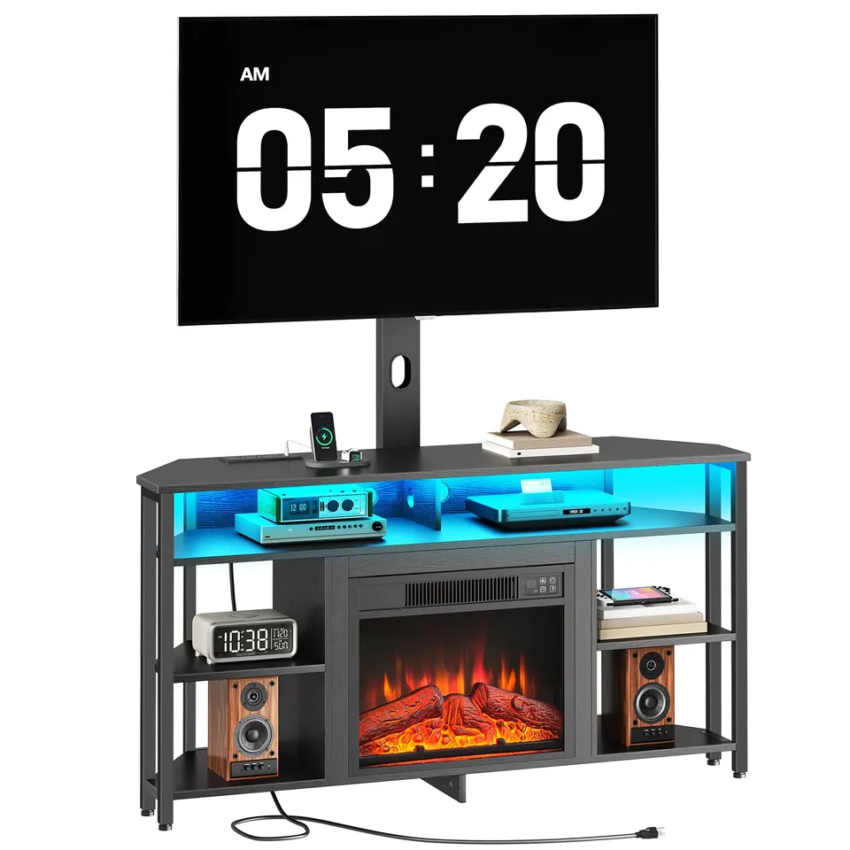 hoobro-tv-stands-meuble-tv-chemin-e-75-pouces-noir image 1