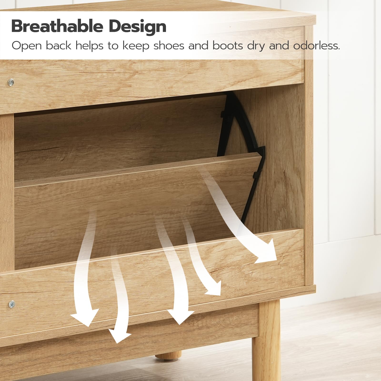 hoobro-shoe-racks-banc-chaussures-naturel-style-rotin image 5