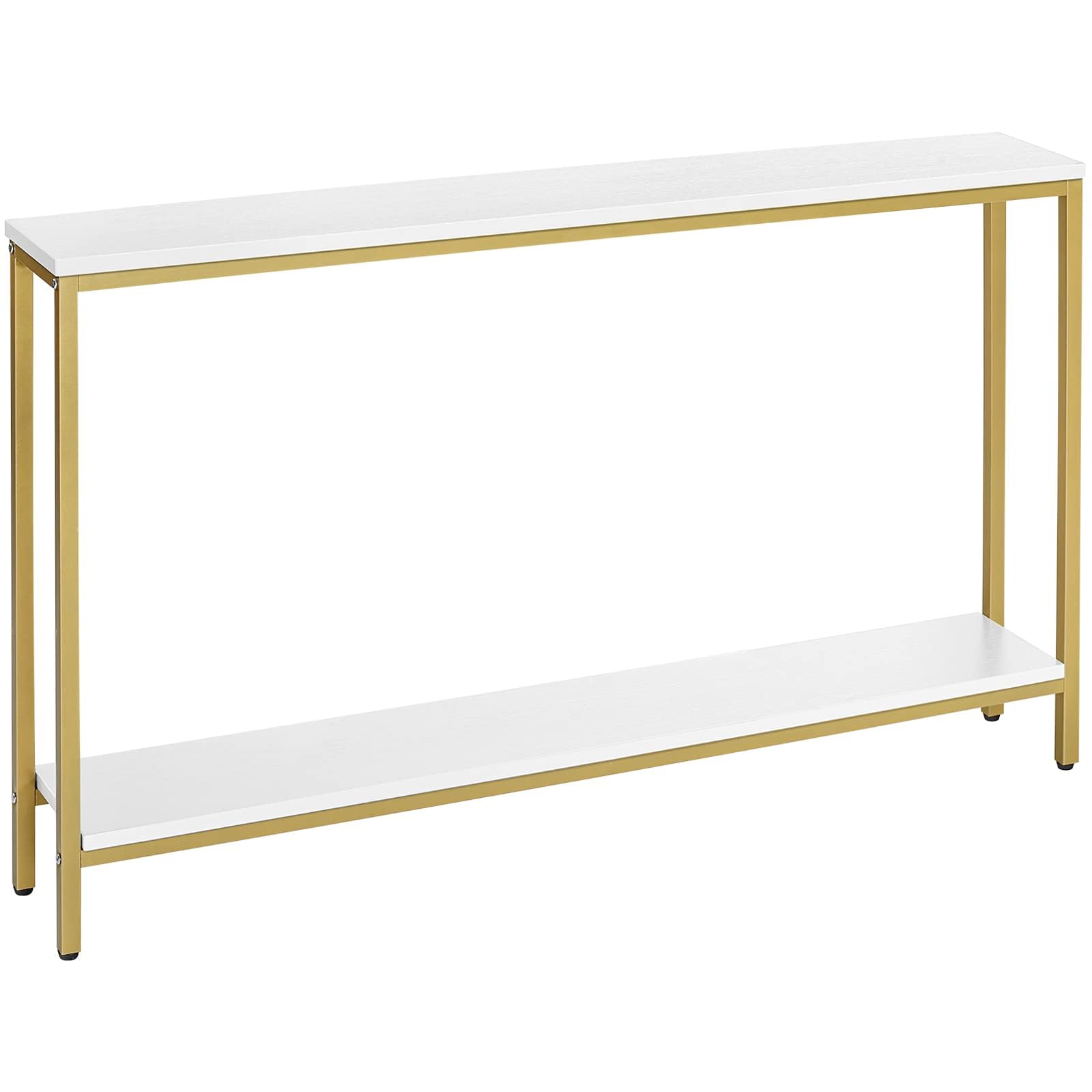 hoobro-console-table-console-120cm-blanc-dor image 1