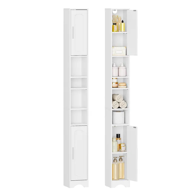 hexcelen-meuble-salle-de-bain-colonne-blanc-20x20x180 image 1