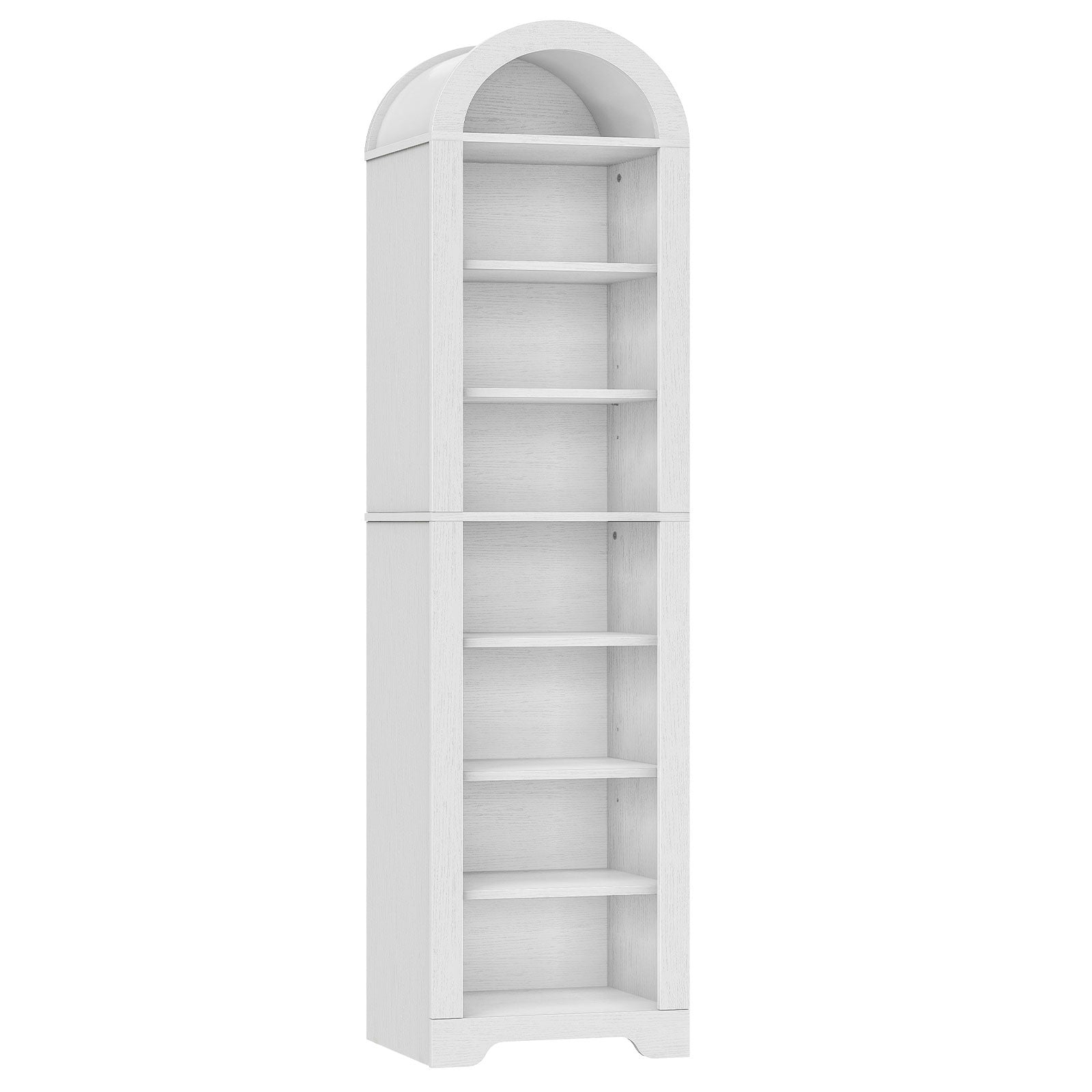 hoobro-biblioth-que-blanche-arqu-e-troite-r-glable image 3