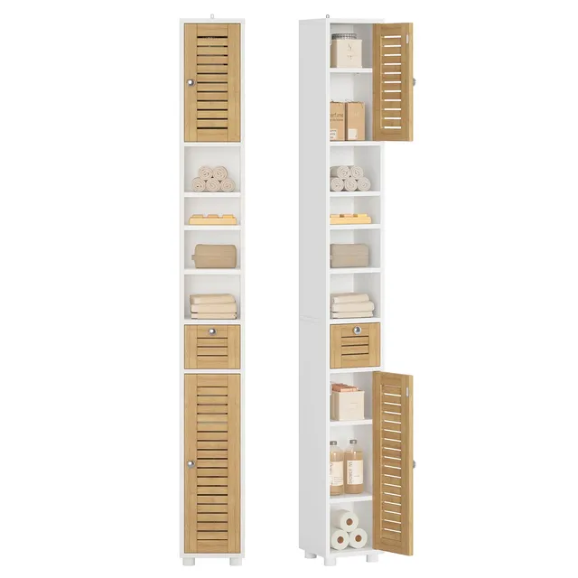 forabamb-armoires-hautes-colonne-salle-de-bain-bambou-180-cm image 1