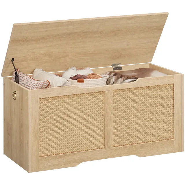 hoobro-banc-coffre-rotin-100-cm-naturel image 1