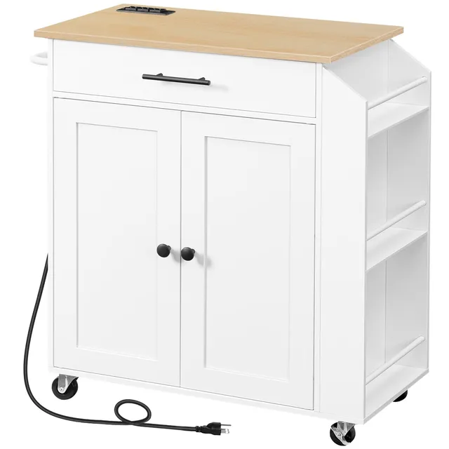 hoobro-kitchen-furniture-lot-cuisine-blanc-avec-prise image 1