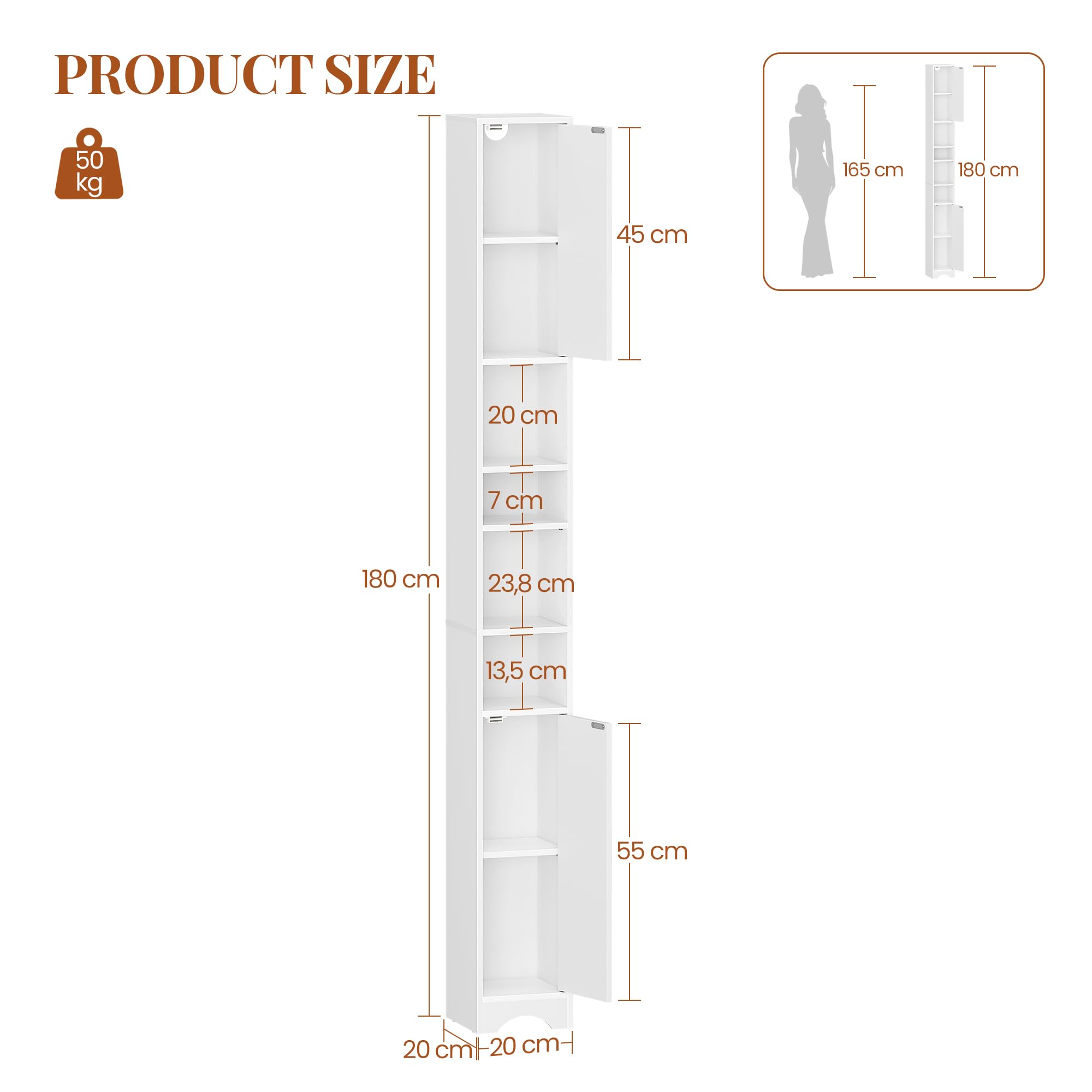 hexcelen-meuble-salle-de-bain-colonne-blanc-20x20x180 image 3