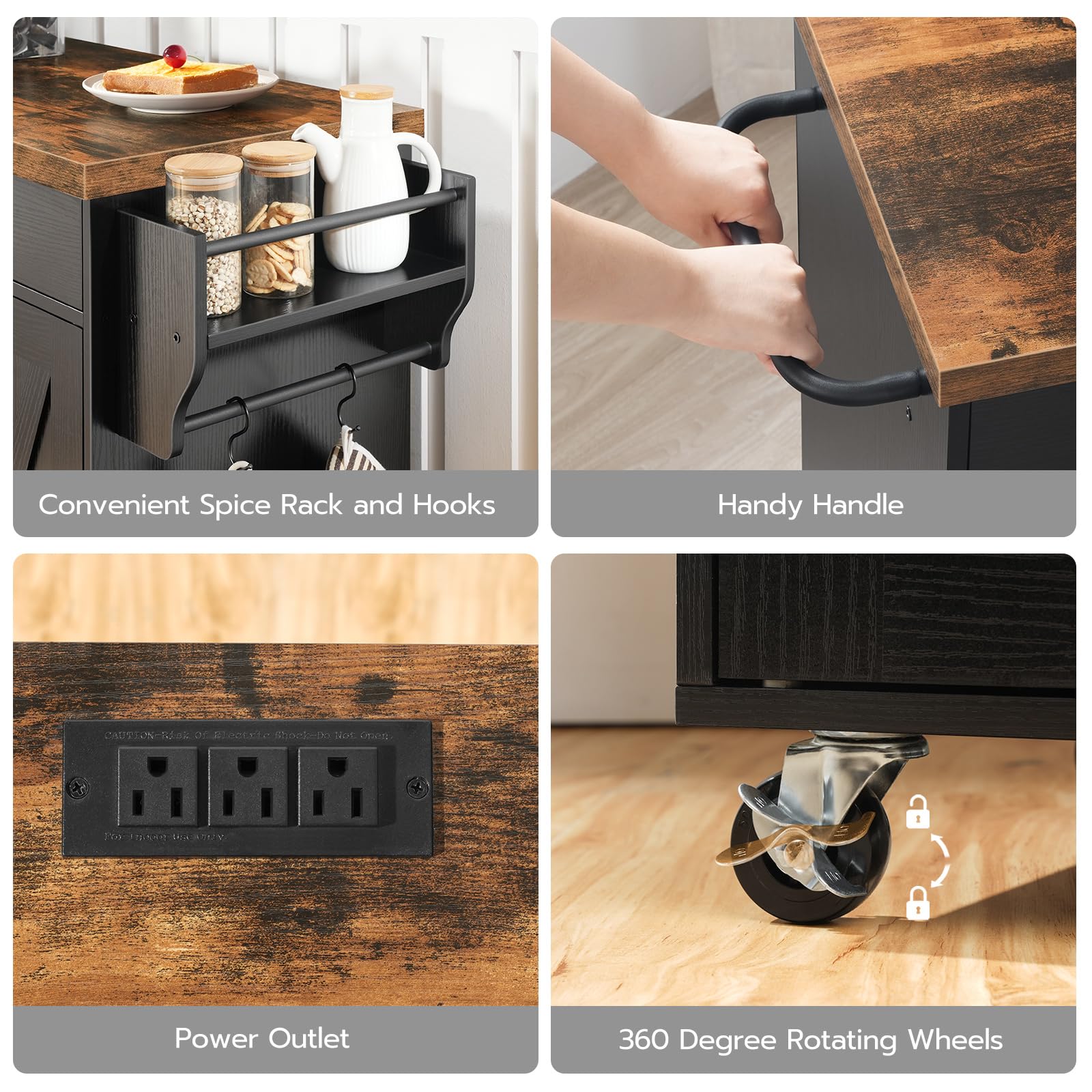 hoobro-kitchen-furniture-lot-cuisine-mobile-marron-110-cm image 6